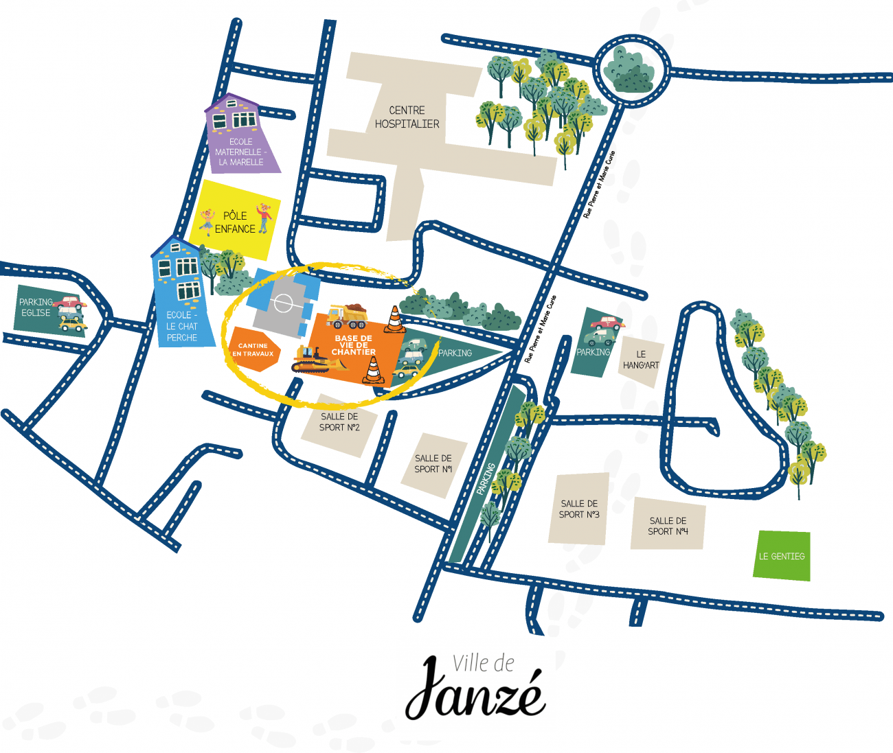 Janze Plan De Janzé 35150 – Aldi Janzé (35150) 1 Route De Bain – KVYOO