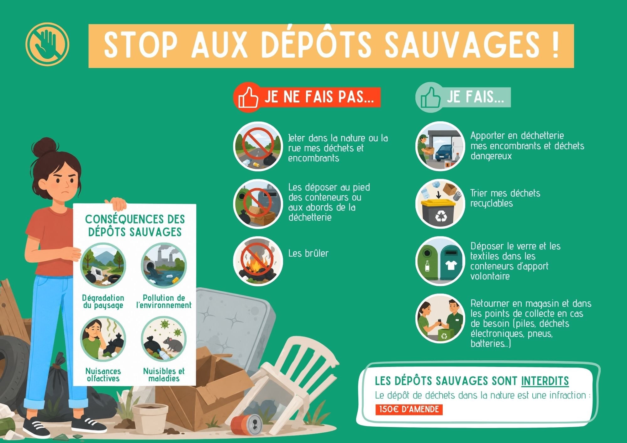 Infographie dépôts sauvages 